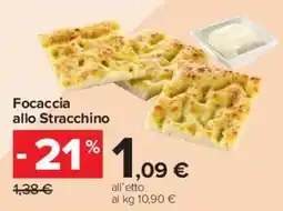 Carrefour Market Focaccia allo Stracchino offerta