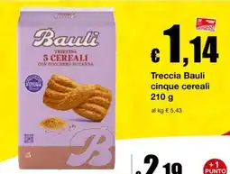 Sì con te Supermercati Treccia Bauli cinque cereali offerta