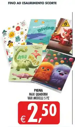 Deco Iperstore Pigna maxi quaderni offerta