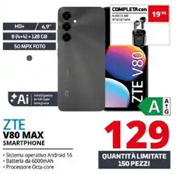 Comet ZTE V80 MAX Smartphone offerta