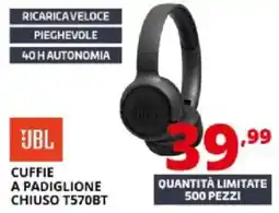 Comet JBL cuffie a padiglione chiuso T570BT offerta