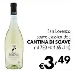 Maxi Supermercati San Lorenzo soave classico doc offerta