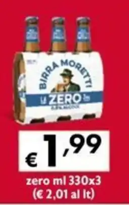 Maxi Supermercati Birra Moretti La Zero offerta