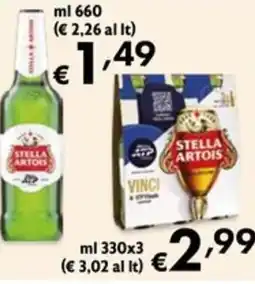 Maxi Supermercati Stella Artois offerta