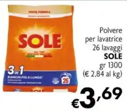Maxi Supermercati Polvere per lavatrice SOLE offerta