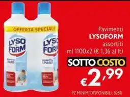Maxi Supermercati Lysoform pavimenti offerta