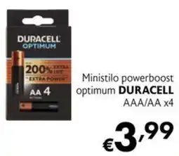 Maxi Supermercati Ministilo powerboost optimum DURACELL offerta