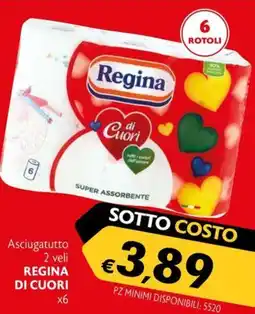 Maxi Supermercati Asciugatutto Regina di cuori offerta