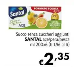 Maxi Supermercati Succo senza zuccheri aggiunti SANTAL ace/pera/pesca offerta