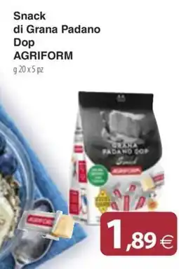 Docks Cash&Carry Snack di Grana Padano Dop Agriform offerta