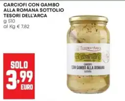Panorama Carciofi con gambo alla romana sottolio offerta