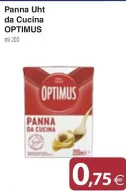 Docks Cash&Carry Panna Uht da Cucina Optimus offerta