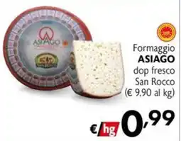 Maxi Supermercati Formaggio Asiago dop fresco San Rocco offerta