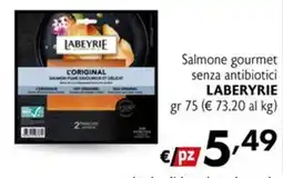 Maxi Supermercati Salmone gourmet senza antibiotici Labeyrie offerta