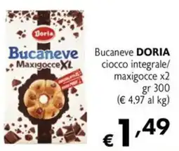 Maxi Supermercati Bucaneve DORIA cioccolato integrale maxigocce offerta