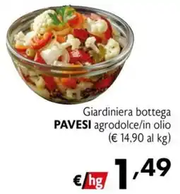 Maxi Supermercati Giardiniera bottega PAVESI agrodolce/in olio offerta