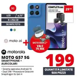 Comet motorola MOTO G57 5G offerta