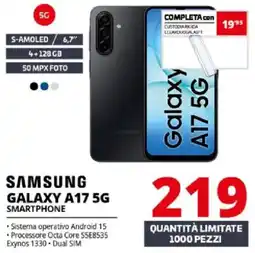 Comet Samsung Galaxy A17 5G Smartphone offerta