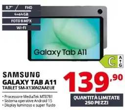 Comet Samsung Galaxy Tab A11 offerta