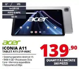Comet Acer Iconia A11 Tablet offerta