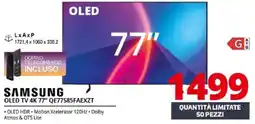 Comet Samsung OLED TV 4K 77" offerta
