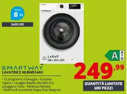 Comet Smartway lavatrice HLBW814AV offerta