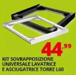 Comet Kit sovrapposizione universale lavatrice e asciugatrice torre L60 offerta