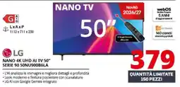Comet LG NANO 4K UHD AI TV 50" offerta