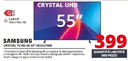 Comet Samsung Crystal TV HD 4K 55" offerta