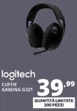 Comet Logitech cuffie gaming g321 offerta