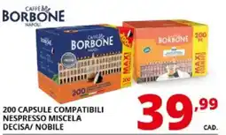 Comet Caffè Borbone offerta