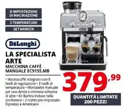 Comet DeLonghi La Specialista Arte Macchina Caffè Manuale offerta