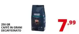 Comet DeLonghi caffè in grani decaffeinato offerta