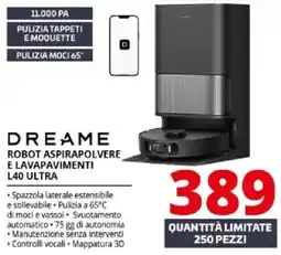 Comet Dreame robot aspirapolvere e lavapavimenti L40 Ultra offerta