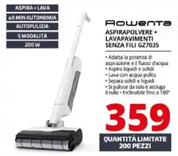 Comet Rowenta aspirapolvere + lavapavimenti senza fili GZ7035 offerta