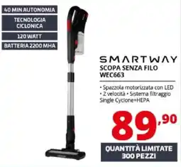 Comet Smartway scopa senza filo WEC663 offerta