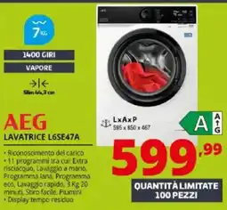 Comet AEG Lavatrice L6SE47A offerta