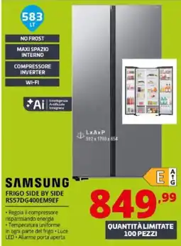 Comet Samsung frigo side by side offerta