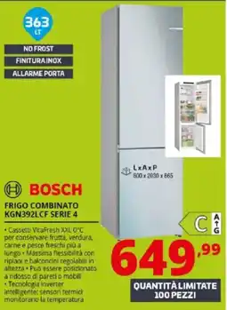 Comet Bosch frigo combinato KGN392LCF serie 4 offerta