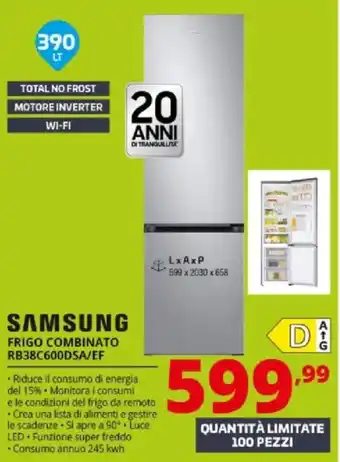 Comet Samsung frigo combinato offerta