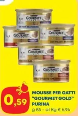 Panorama TiBi Mousse per gatti Gourmet Gold Purina offerta