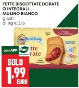 Panorama Fette biscottate dorate Mulino Bianco offerta