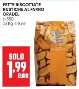 Panorama Fette biscottate rustiche al farro Cradel offerta