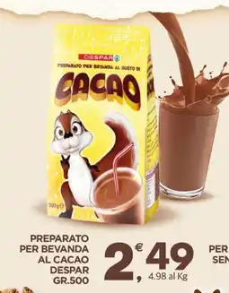 Eurospar Preparato per bevanda al cacao Despar offerta