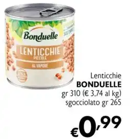 Maxi Supermercati Lenticchie piccole al vapore Bonduelle offerta