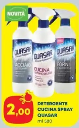 Panorama TiBi Detergente cucina spray Quasar offerta