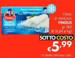 SuperW Filetti di merluzzo Findus offerta
