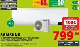 Comet Samsung climatizzatore mono split comfort s2 offerta