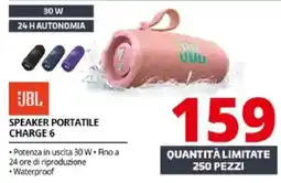 Comet JBL Speaker portatile Charge 6 offerta