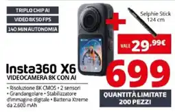 Comet Insta360 X6 Videocamera 8K con AI offerta